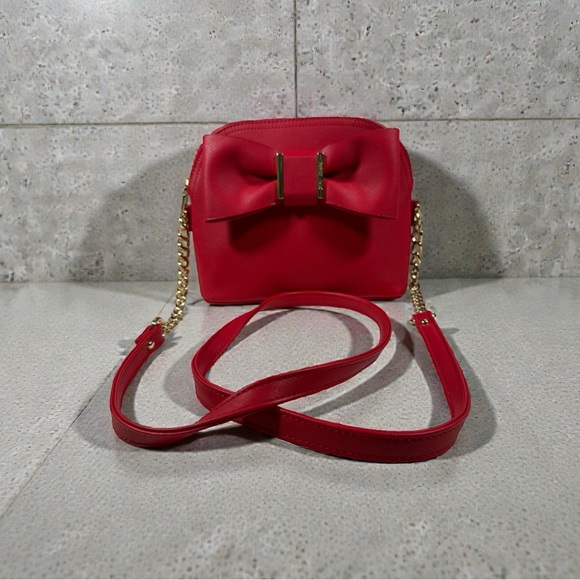 Betsey Johnson Handbags - Betsey Johnson Red Bow Crossbody